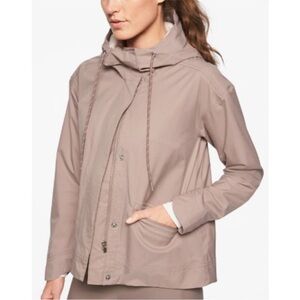 Athleta Stormlover Rain Jacket Small Dusty Purple